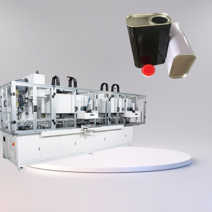 Fully Automatic Rectangular Can Combination Machine 40cpm